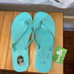 Sanuk Turquoise Sandals